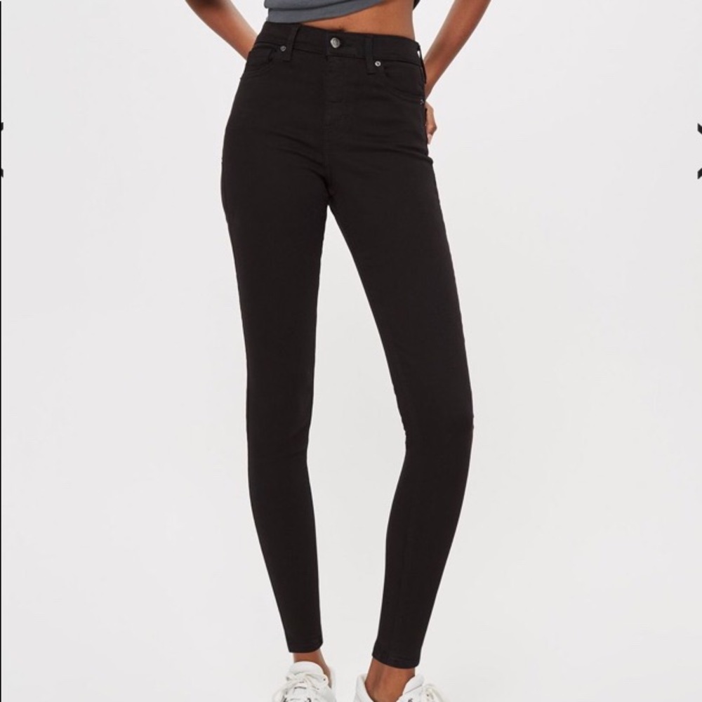 Topshop Moto Black Jamie Jeans